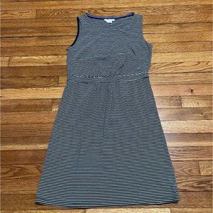 Boden Dress Black and White Striped Sleeveless Women's Size 10R Casual Fit